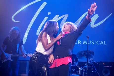 Adrienne Warren and Tina Turner at the Tina launch